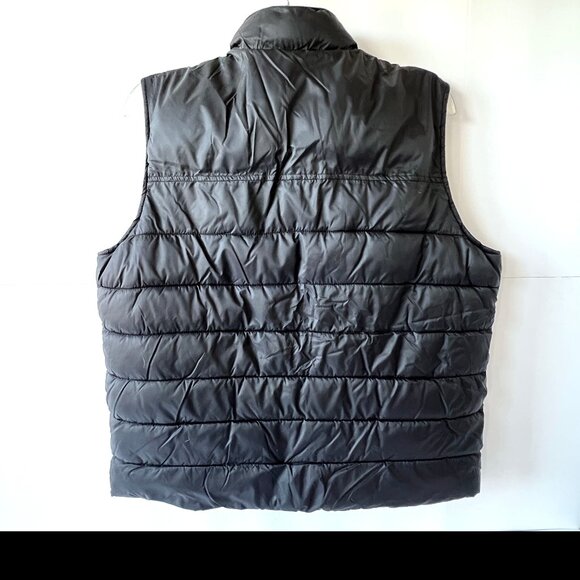 Men's Puffer Vest, G.H. Bass & Co., Black, Zip up, Fleece Lined, XL, EC! - Picture 2 of 15